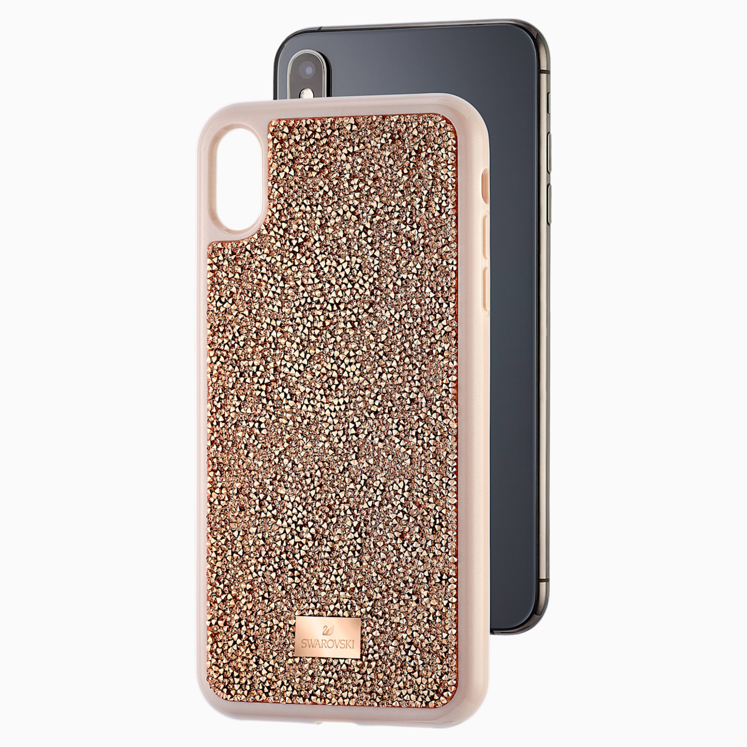 Glam Rock Smartphone Case Iphone Xs Max Pink Gold Swarovski Com