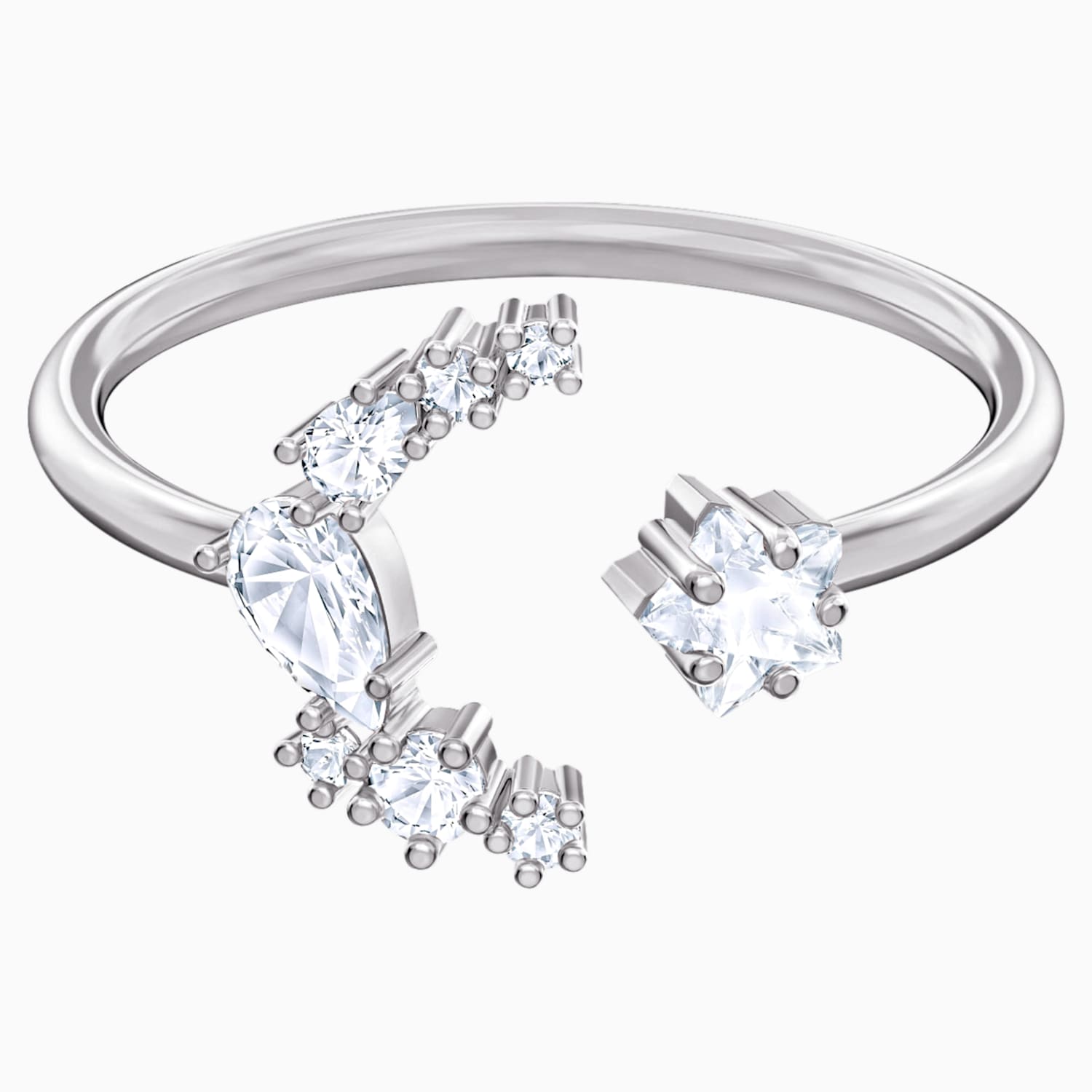 Moonsun Acik Yuzuk Beyaz Rodyum Kaplama Swarovski Com