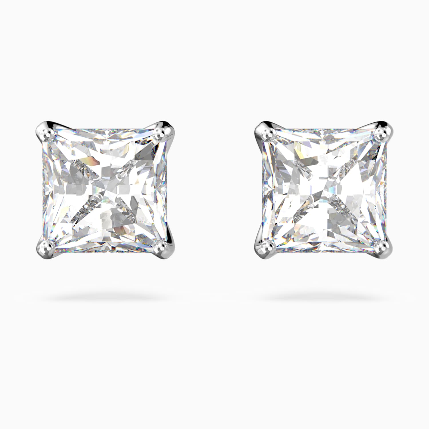 Attract Ohrringe Weiss Rhodiniert Swarovski Com