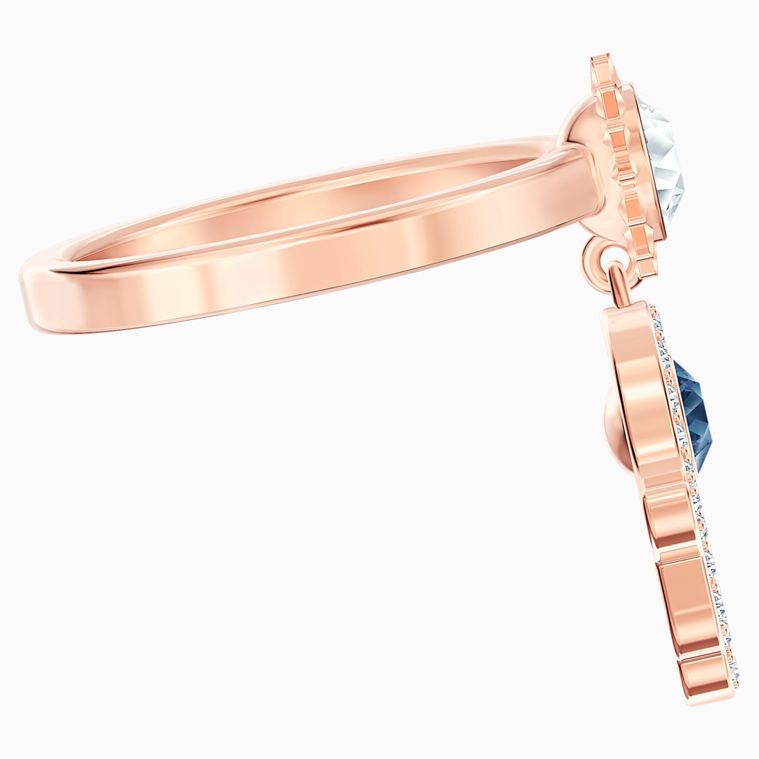Swarovski Symbolic Motif Yuzuk Mavi Pembe Altin Rengi Kaplama Swarovski Com