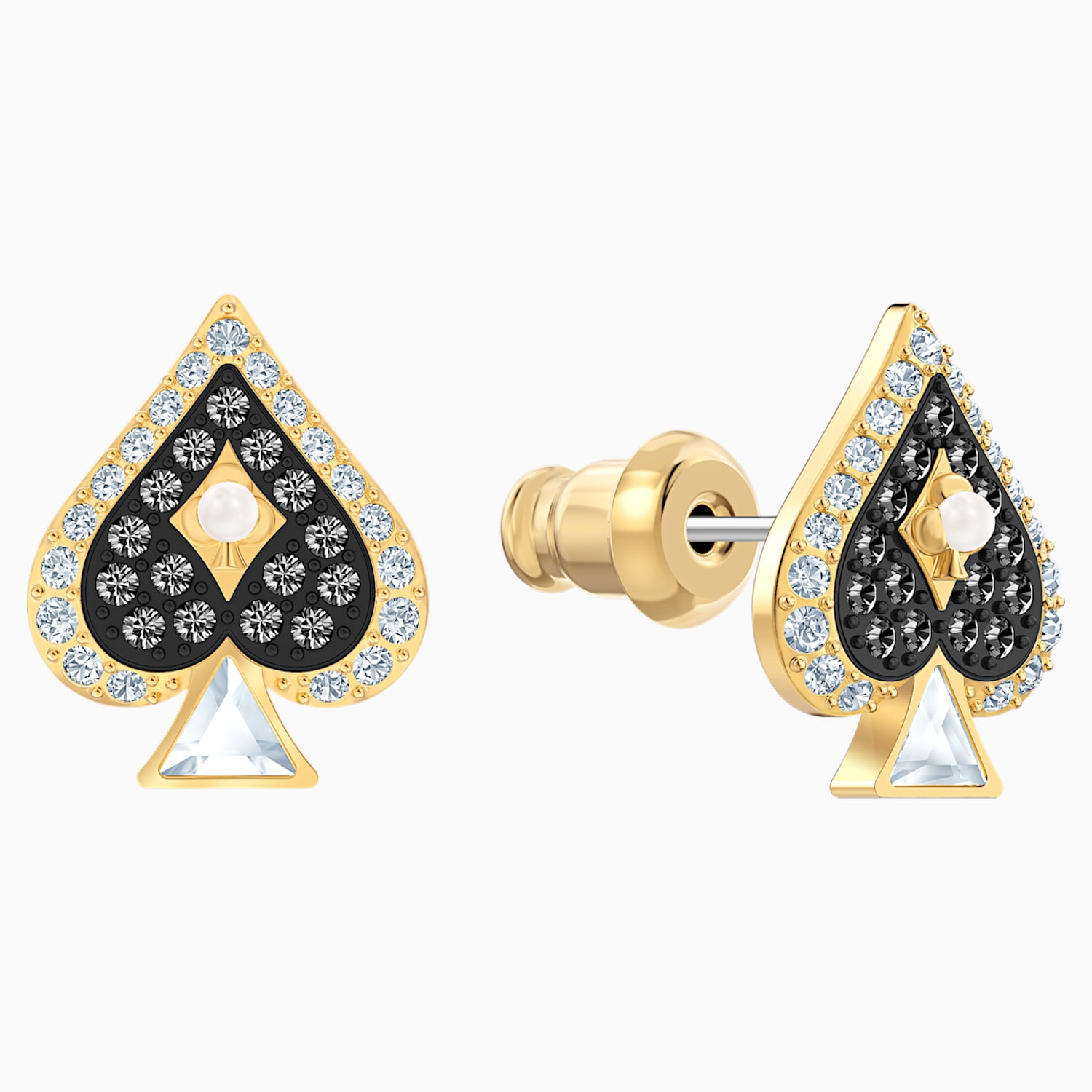 Select Gifts Spades Playing Card Number 3 Gold-Tone Cufflinks Engraved Message Box