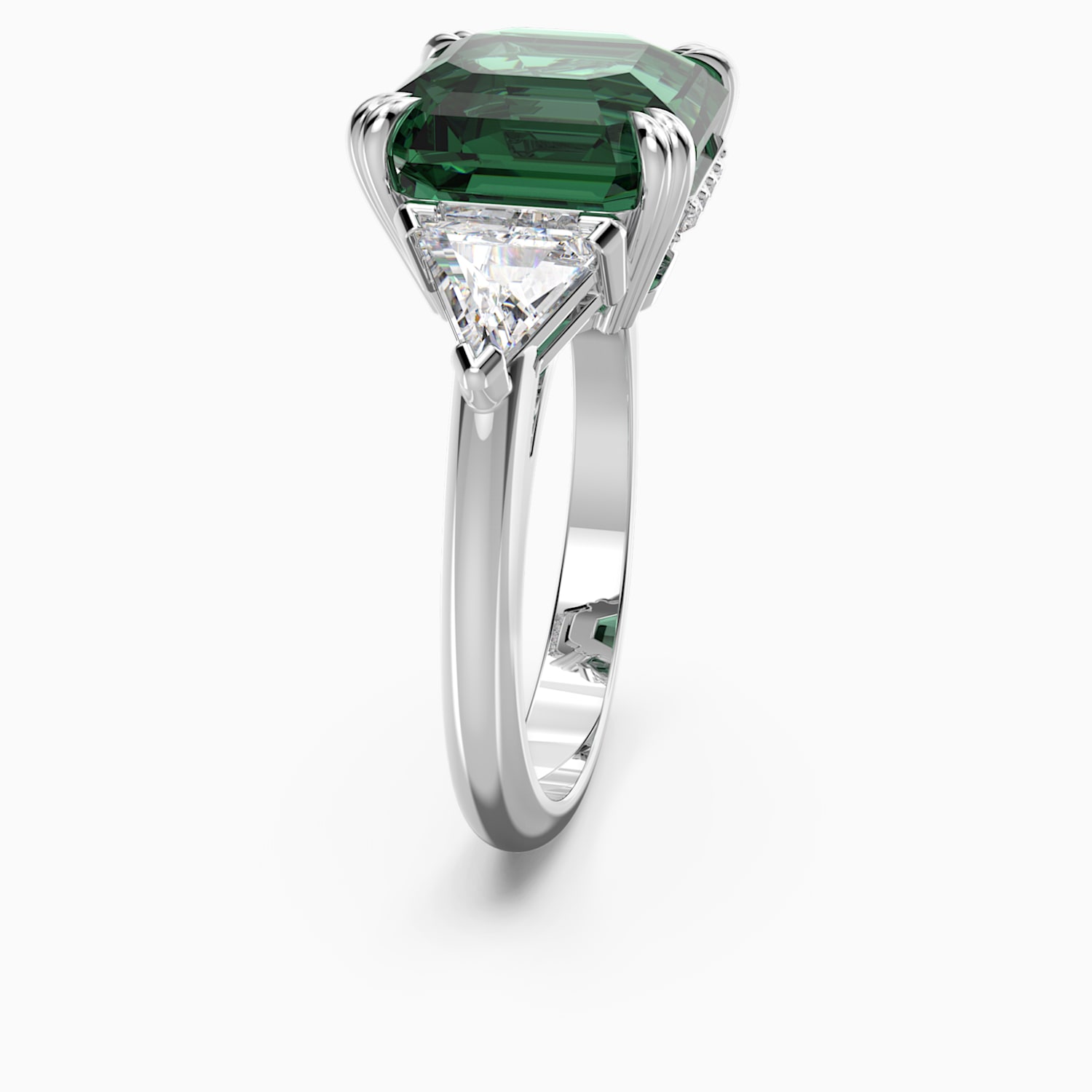Bague Cocktail Attract Vert Metal Rhodie Swarovski Com