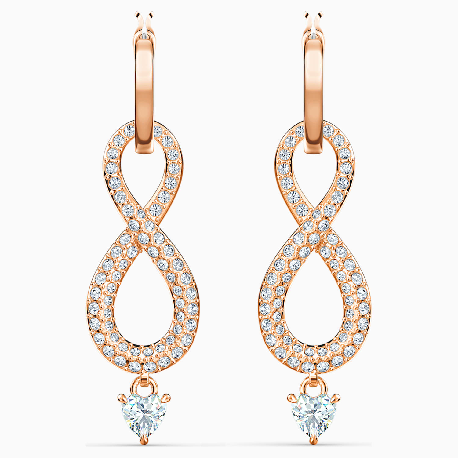 Swarovski Infinity Igneli Kupeler Beyaz Pembe Altin Rengi Kaplama Swarovski Com