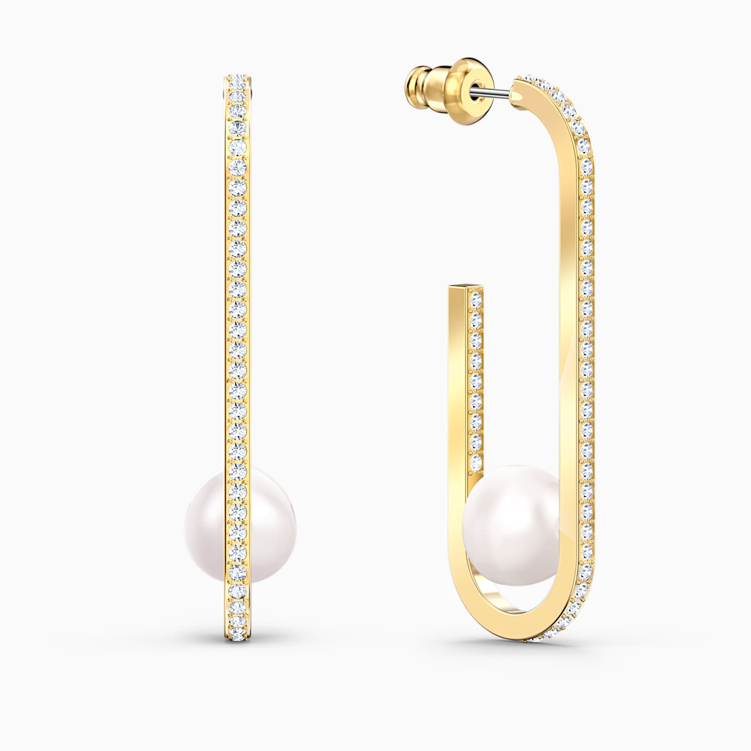 So Cool Pearl Ohrringe Weiss Vergoldet Swarovski Com