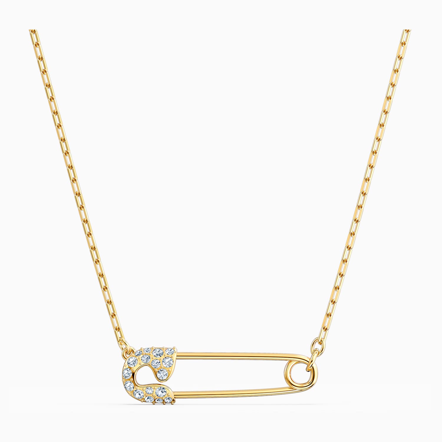 So Cool Pin Kolye Beyaz Altin Rengi Kaplama Swarovski Com