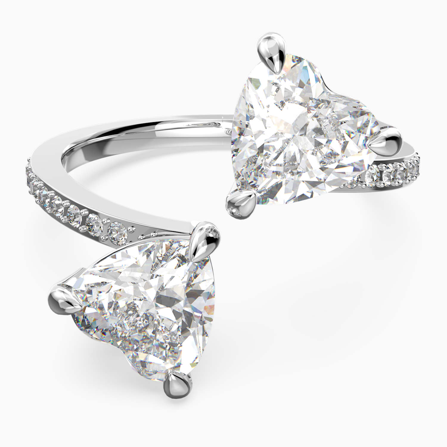 Attract Soul Heart Yuzuk Beyaz Rodyum Kaplama Swarovski Com