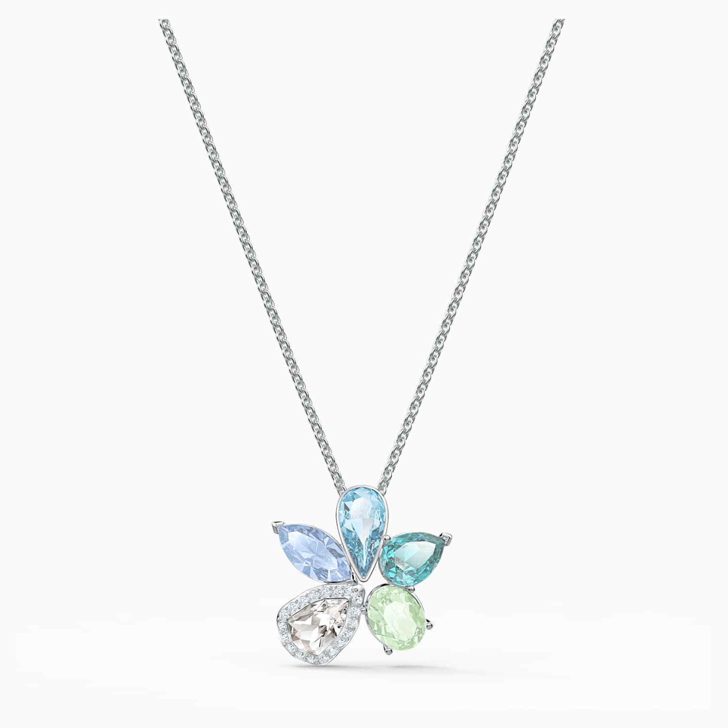 Sunny Kolye Acik Renkli Rodyum Kaplama Swarovski Com