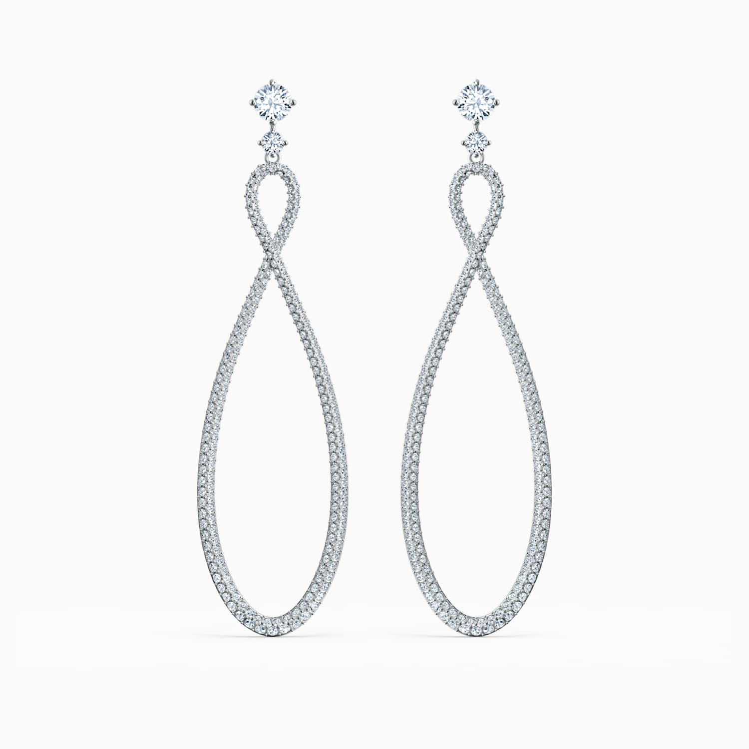 Swarovski Infinity Halka Kupeler Beyaz Rodyum Kaplama Swarovski Com