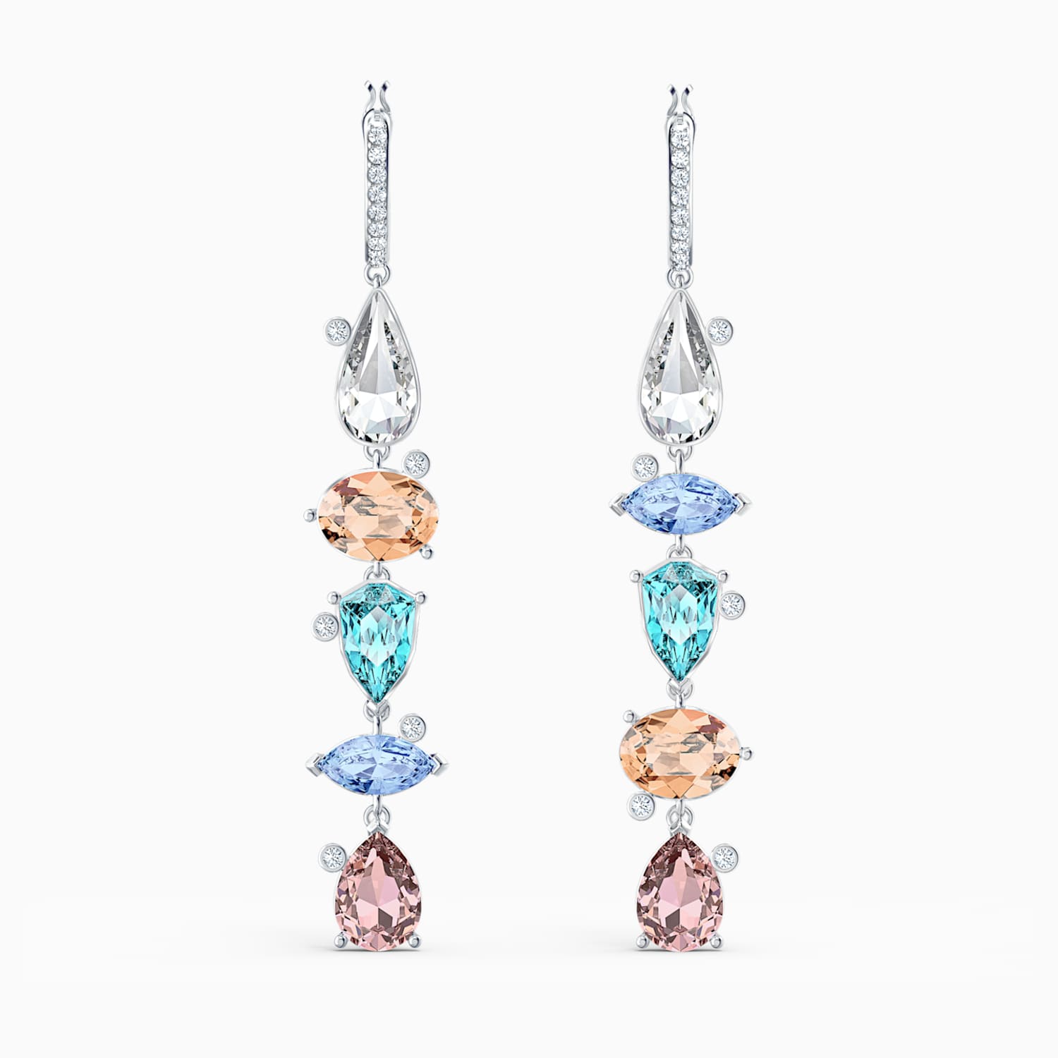 Sunny Halka Kupeler Acik Renkli Rodyum Kaplama Swarovski Com