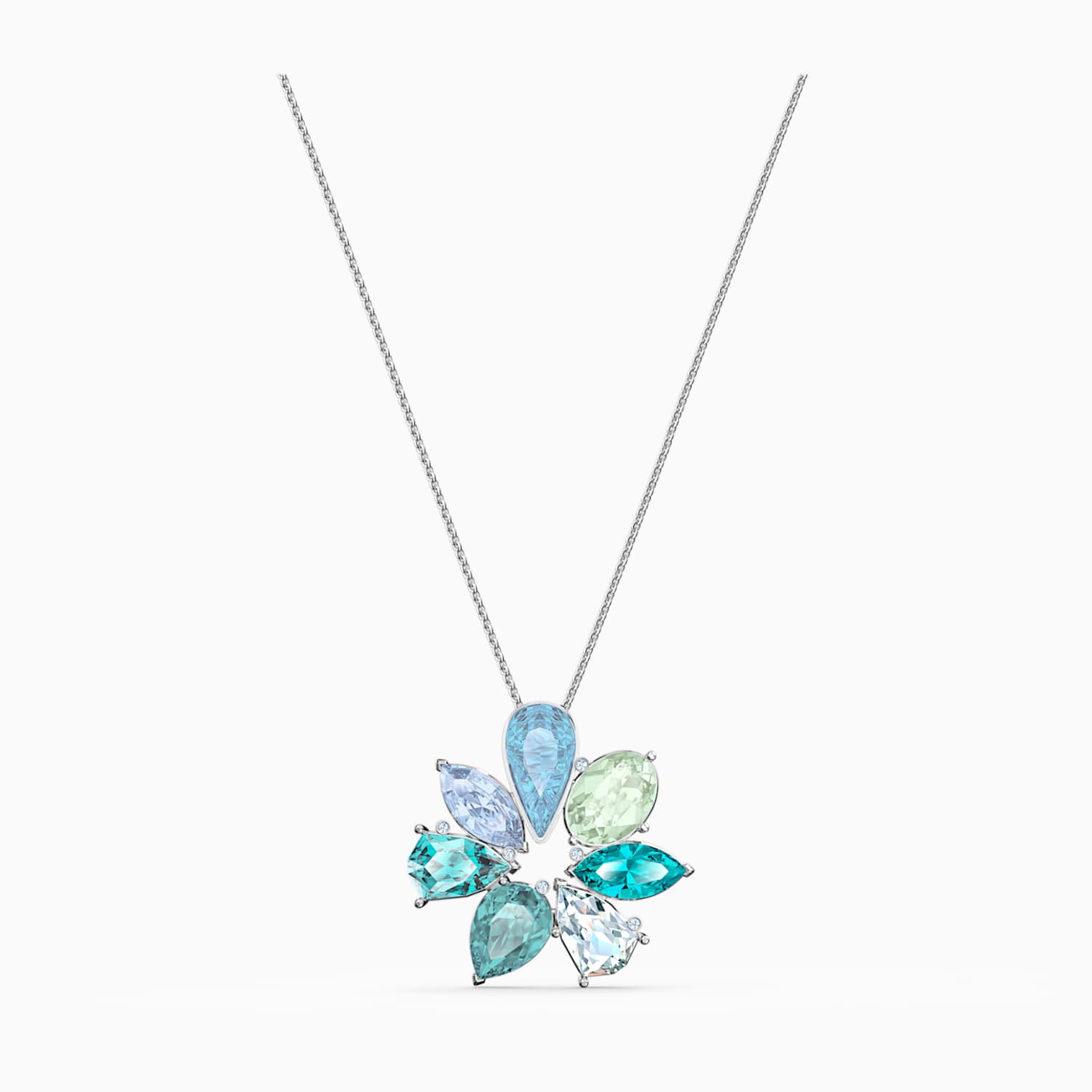 Sunny Flower Kolye Ucu Acik Renkli Rodyum Kaplama Swarovski Com