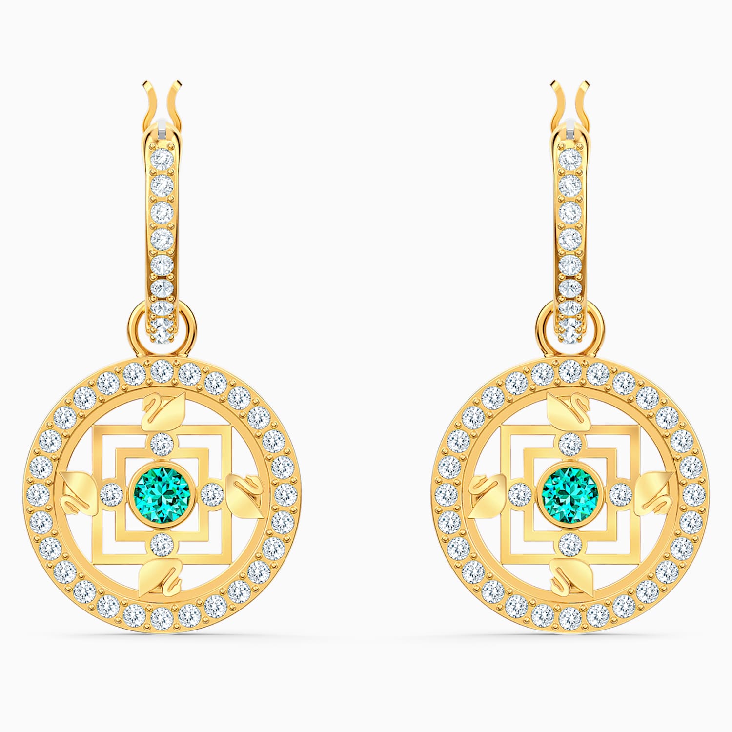 Swarovski Symbolic Mandala Halka Kupeler Yesil Altin Rengi Kaplama Swarovski Com