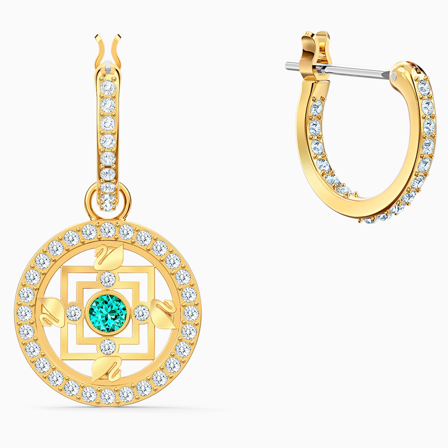 Swarovski Symbolic Mandala Halka Kupeler Yesil Altin Rengi Kaplama Swarovski Com