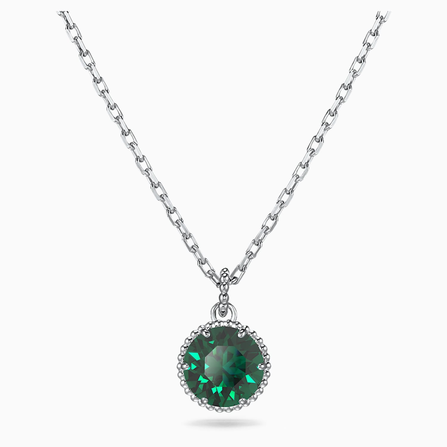 Birthstone Kolye Ucu Mayis Yesil Rodyum Kaplama Swarovski Com