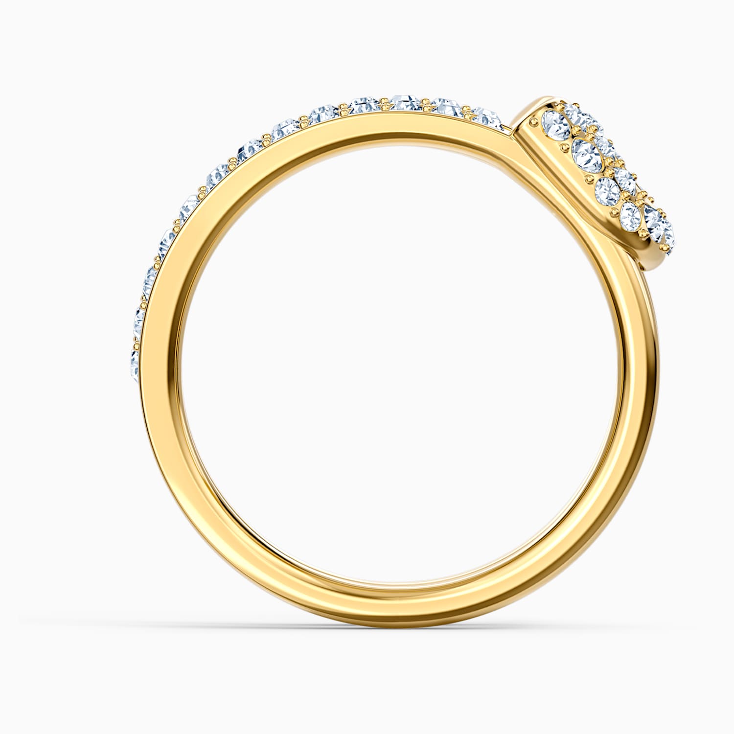 So Cool Pin Yuzuk Beyaz Altin Rengi Kaplama Swarovski Com