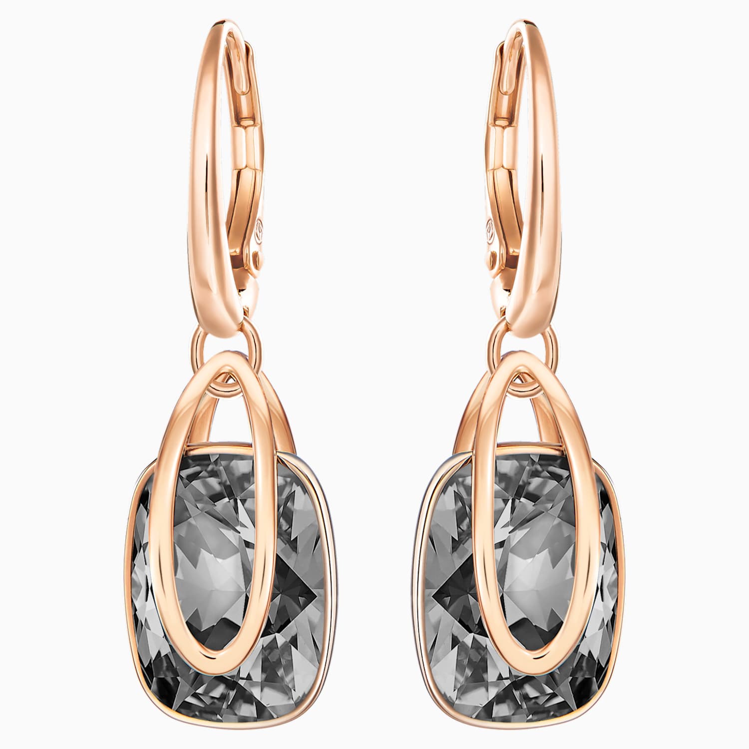 black crystal earrings swarovski