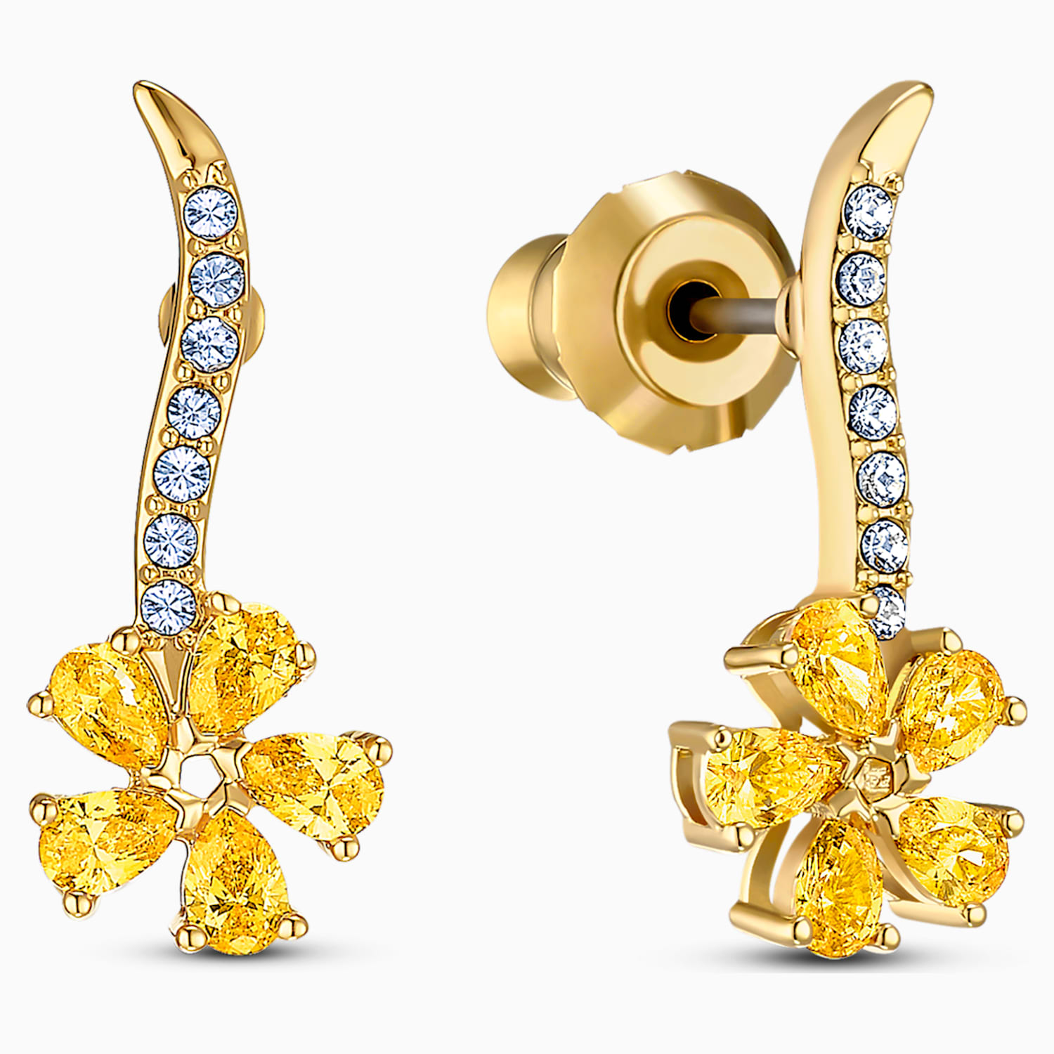 Swarovski Yellow Earrings Flash Sales 