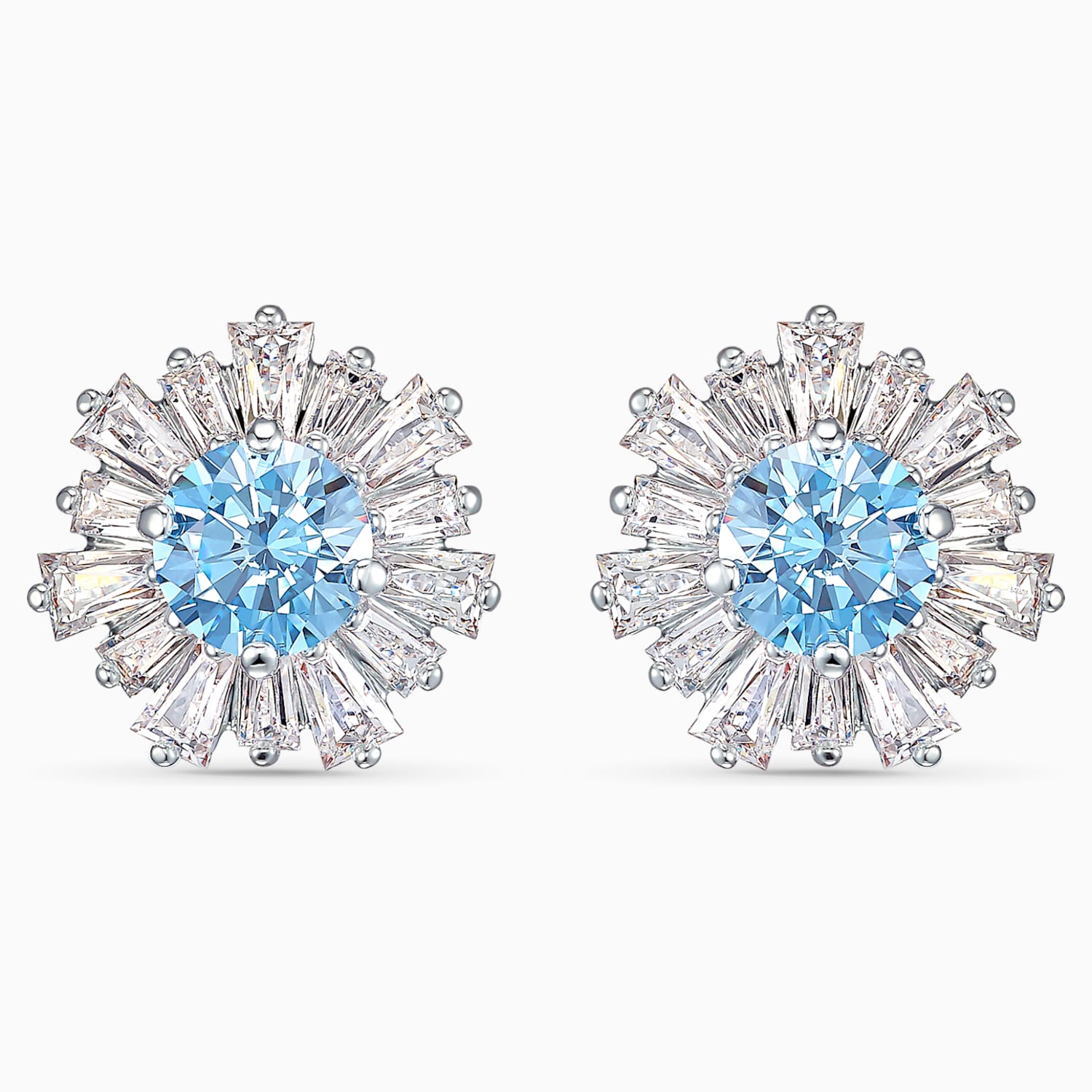 Sunshine Ohrringe Blau Rhodiniert Swarovski Com