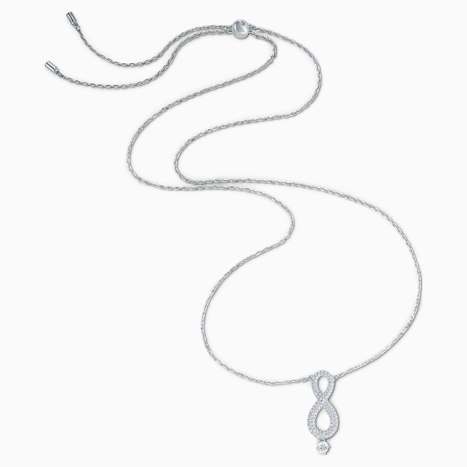 Swarovski Infinity Necklace, White 