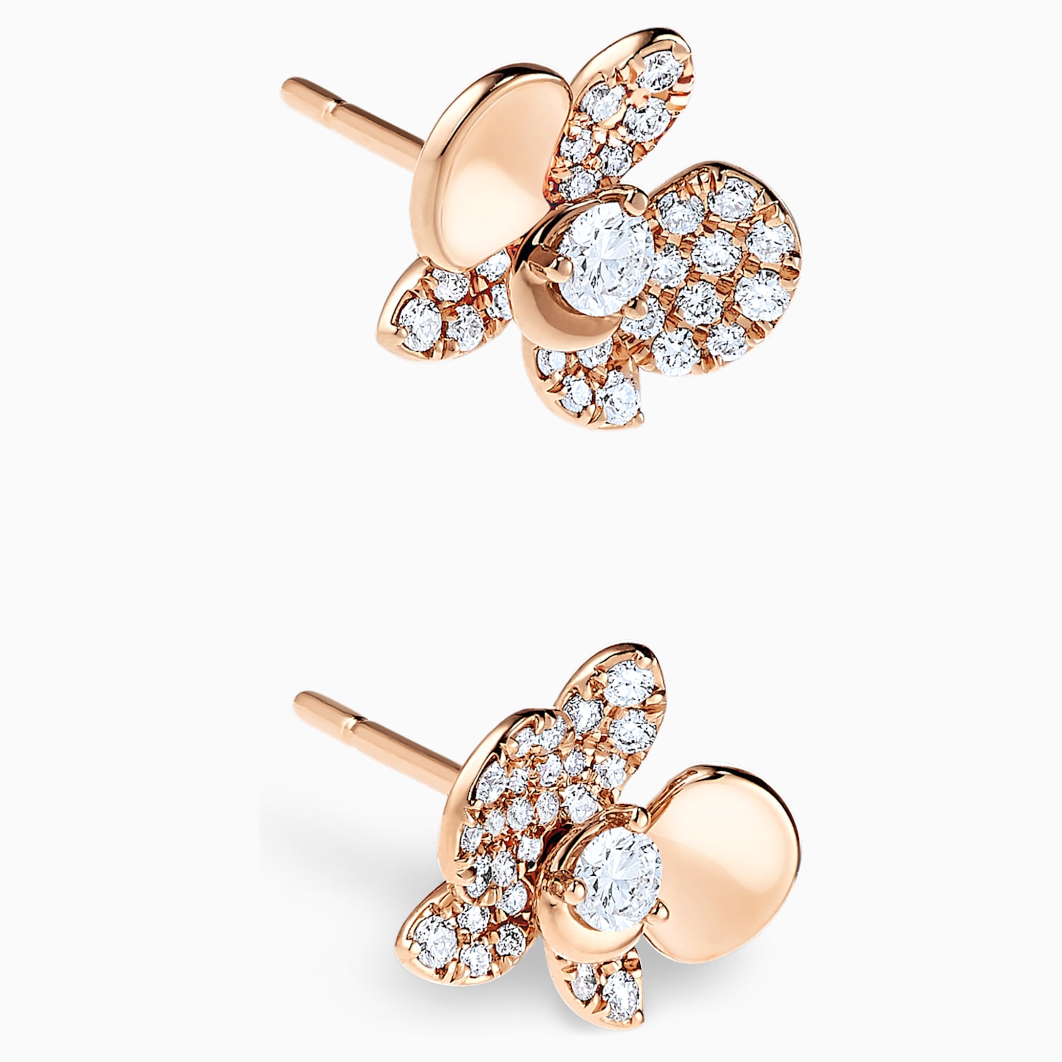 18k Rg Dia Orchid Earrings Swarovski Com