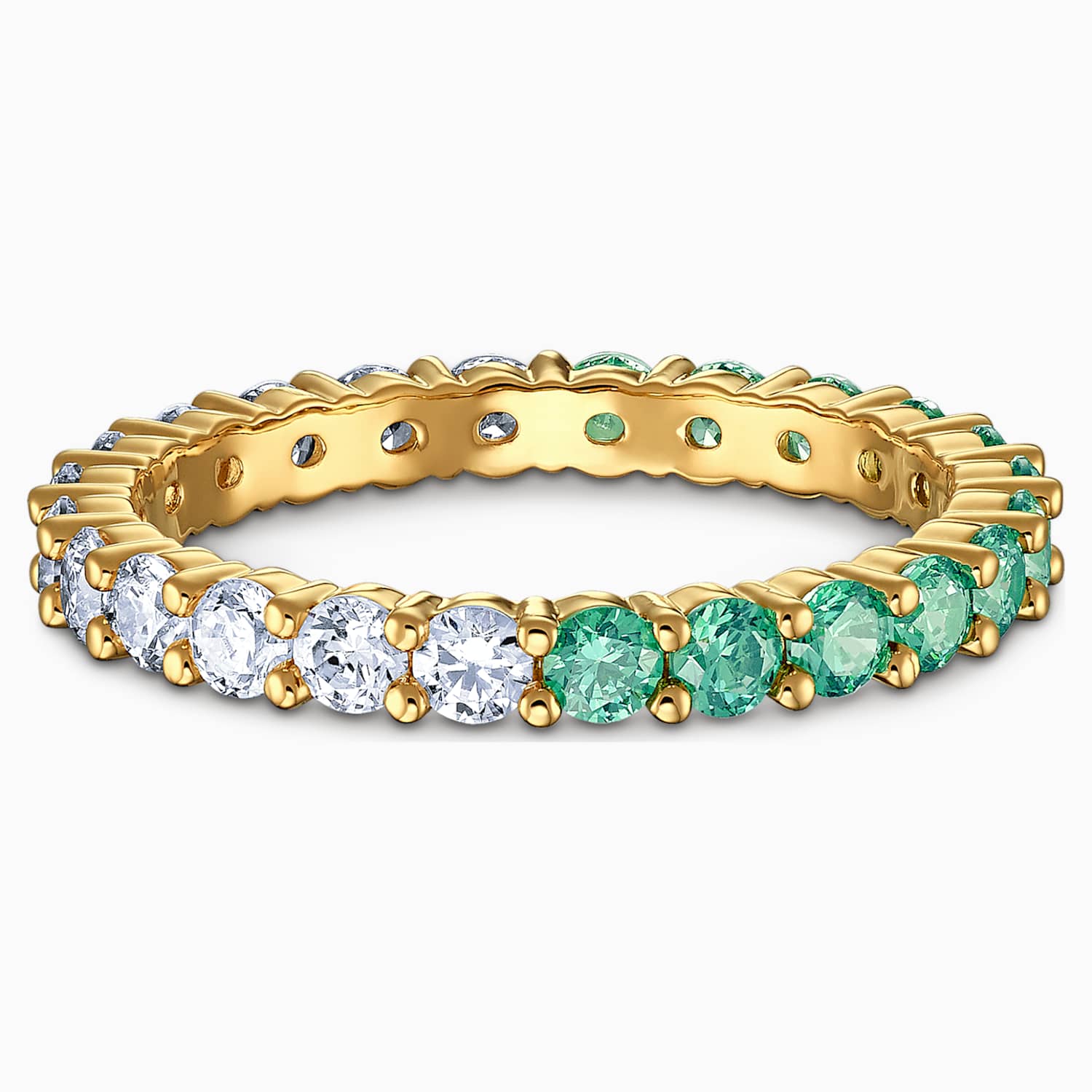 Vittore Half Yuzuk Yesil Altin Rengi Kaplama Swarovski Com