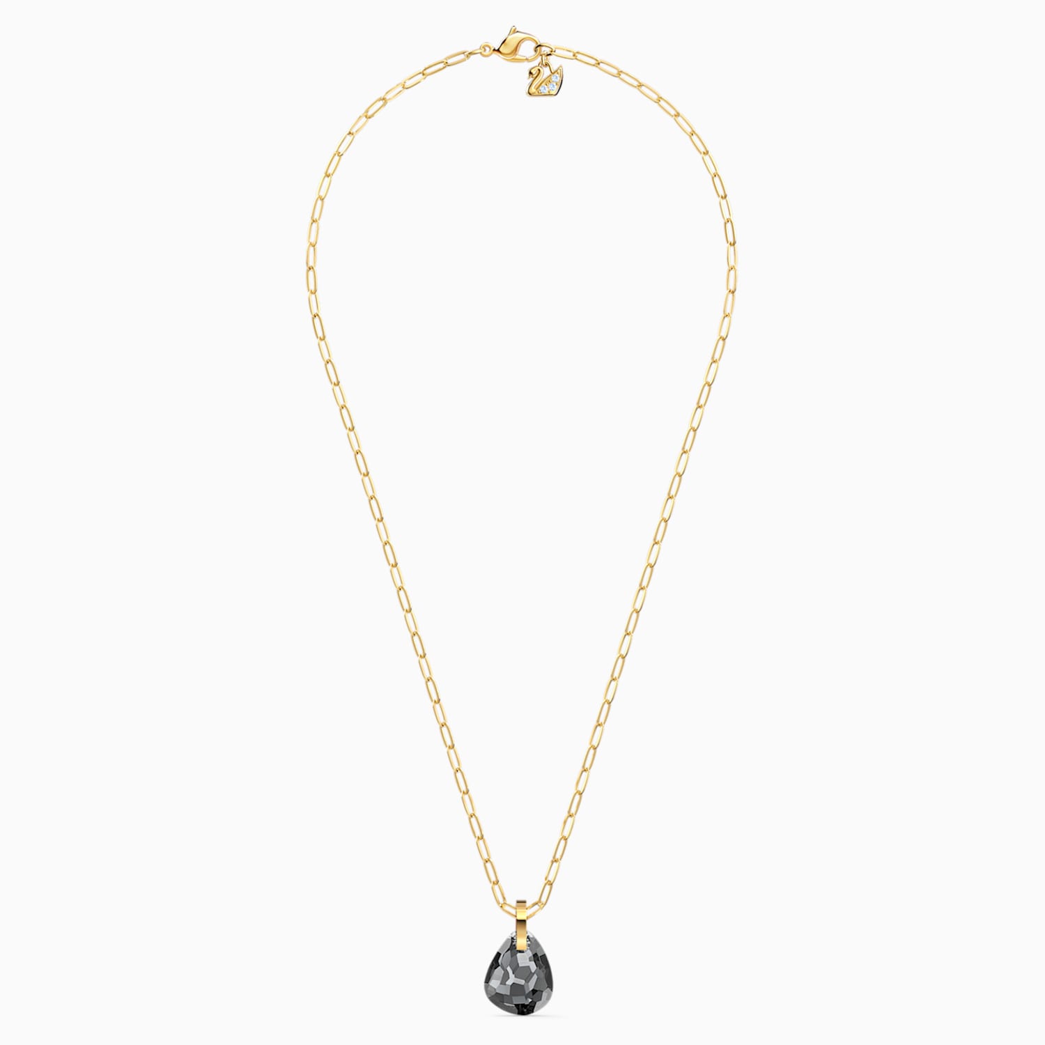 T Bar Kolye Ucu Gri Altin Rengi Kaplama Swarovski Com