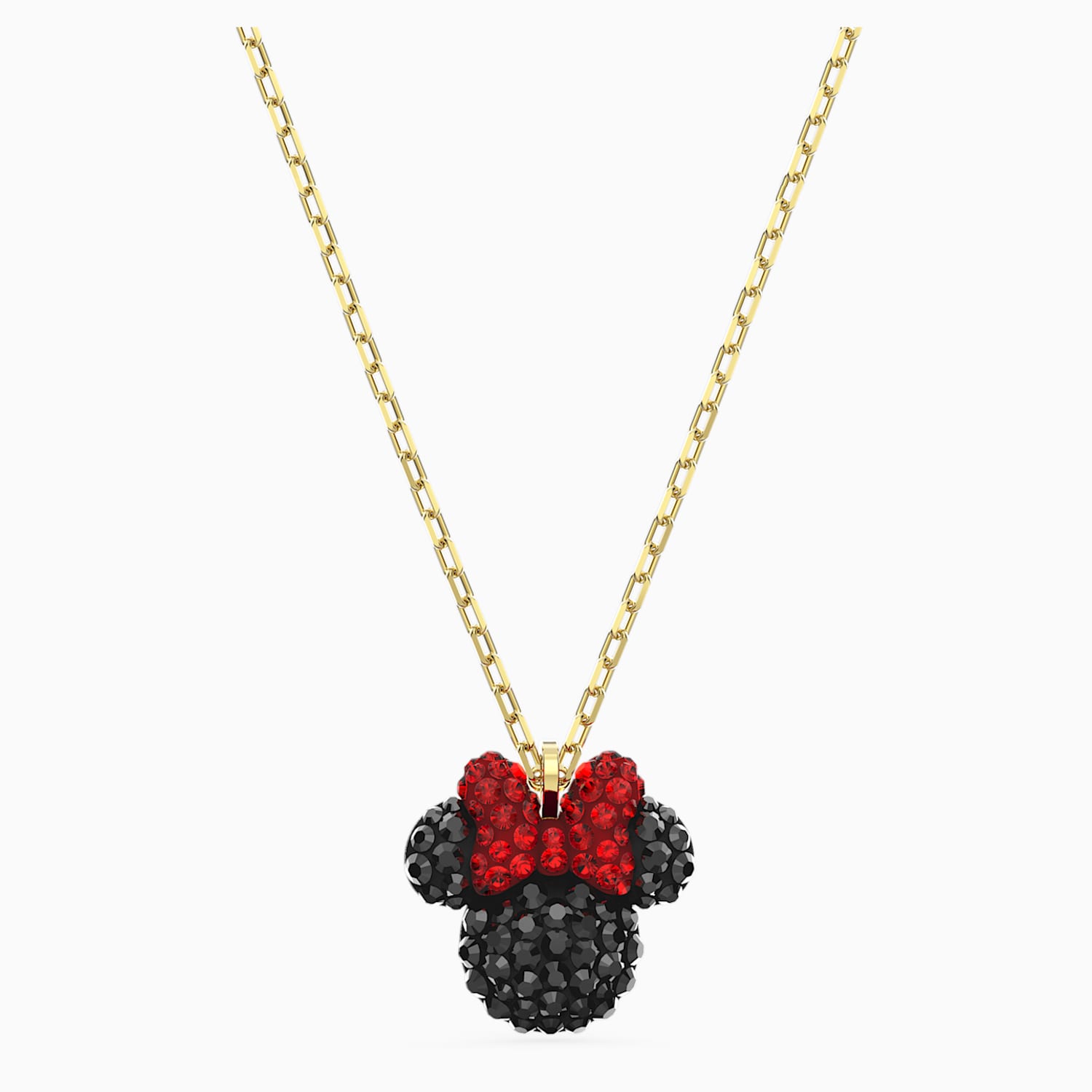 Minnie Kolye Ucu Siyah Altin Rengi Kaplama Swarovski Com
