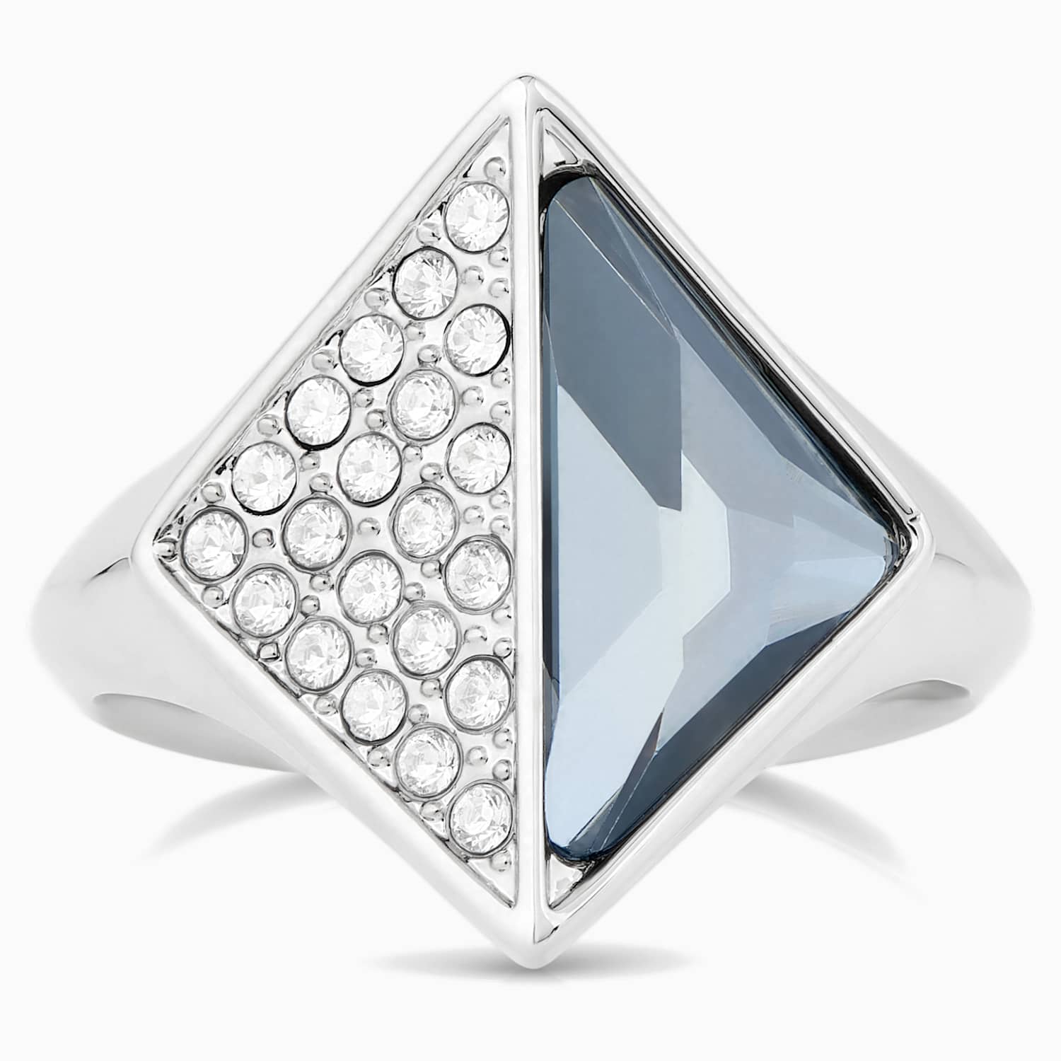 Karl Lagerfeld Muhur Yuzuk Mavi Paladyum Kaplama Swarovski Com