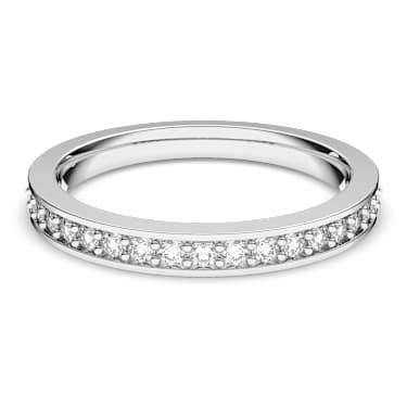 แหวน Matrix, ขาว, เคลือบโรเดียม - Swarovski, 1121067