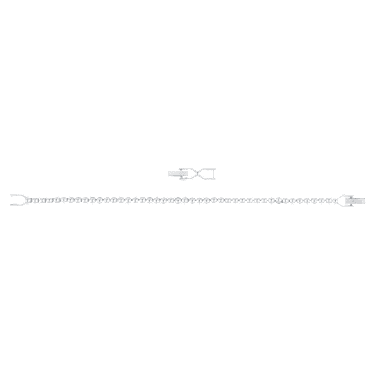 Imber Emily Tennis bracelet, Round cut, White, Rhodium plated - Swarovski, 1808960