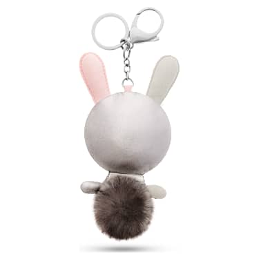Pingente para bolsa Mathilde, Coelho, Cinzento, Aço inoxidável - Swarovski, 5020921