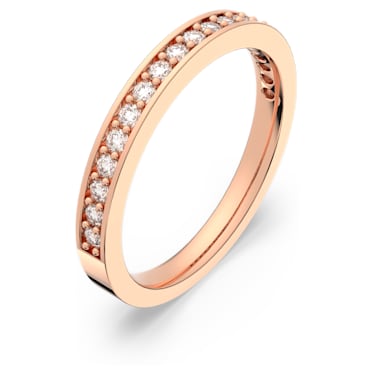 Rare ring, White, Rose gold-tone plated - Swarovski, 5032898