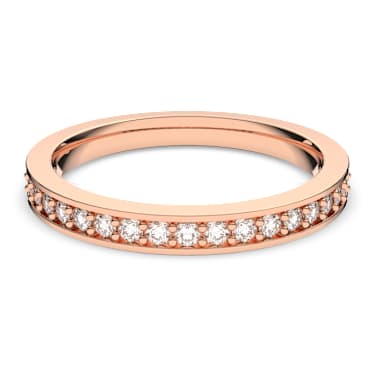 Anello Matrix, Bianco, Placcato color oro rosa - Swarovski, 5032899