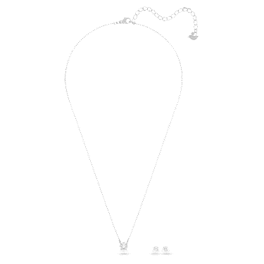 Attract set, Ronde slijpvorm, Wit, Rodium toplaag - Swarovski, 5113468