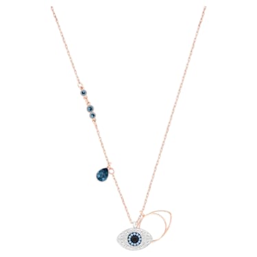 Swarovski Symbolic 鏈墜, Evil eye, 藍色, 多種金屬潤飾 - Swarovski, 5172560