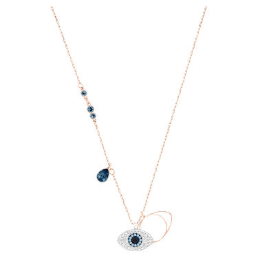 Symbolica pendant, Evil eye, Blue, Mixed metal finish - Swarovski, 5172560