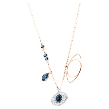 Symbolica 链坠, Evil eye, 蓝色, 混合金属润饰 - Swarovski, 5172560