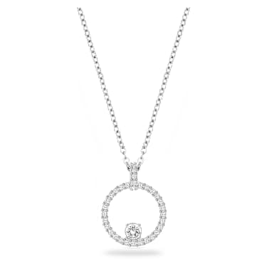 Wisiorek Constella, Biały, Powłoka z rodu - Swarovski, 5198686