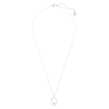 Swarovski Creativity Circle Pendant White Rhodium Plated