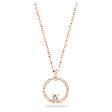 Creativity 펜던트, 화이트, 18K 로즈 골드 피니시 - Swarovski, 5202446