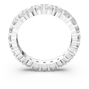 Matrix Vittore 戒指, 圆形切割, 白色, 镀铑 - Swarovski, 5237742