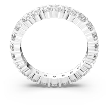 Vittore XL gyűrű, Körmetszéses, Fehér, Ródium bevonattal - Swarovski, 5237742