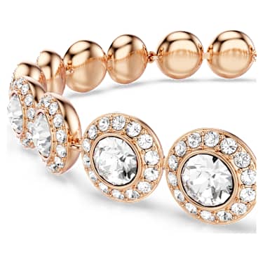 【高品質】 Angelic Tennis bracelet, Round cut, Pavé, Medium, White アクセサリー