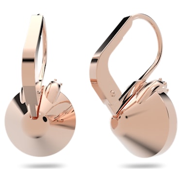 Bella V Drop-Ohrhänger, Rundschliff, Goldfarben, Roségold-Legierungsschicht - Swarovski, 5299318
