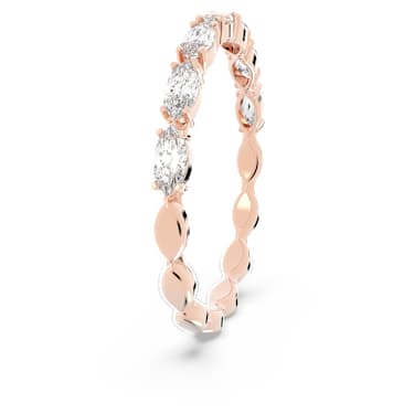 Matrix Vittore ring, Marquise cut, White, Rose gold-tone plated - Swarovski, 5366571