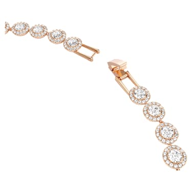 Collier Una Angelic, Taille ronde, Medium, Blanc, Doré à l’or rose 18 carats (750/1000) - Swarovski, 5367845