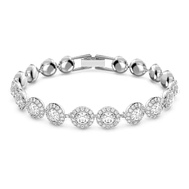 Parure Una Angelic, Taille ronde, Blanc, Métal rhodié - Swarovski, 5367853