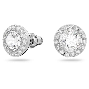 Set Una Angelic, Taglio Round, Bianco, Placcato rodio - Swarovski, 5367853