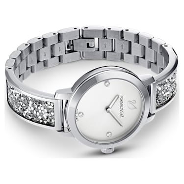 Cosmic Rock watch, Swiss Made, Metal bracelet, Silver Tone, Stainless steel - Swarovski, 5376080