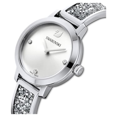 Cosmic Rock horloge, Swiss Made, Metalen armband, Zilverkleurig, Roestvrij staal - Swarovski, 5376080