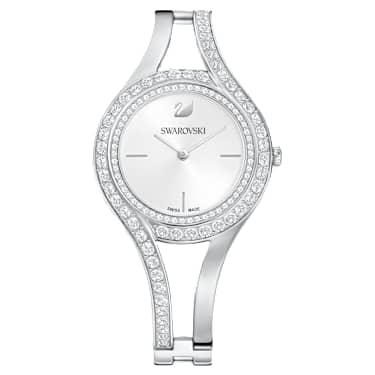 Reloj Eternal, Fabricado en Suiza, Pulsera de cristal, Tono plateado, Acero inoxidable - Swarovski, 5377545